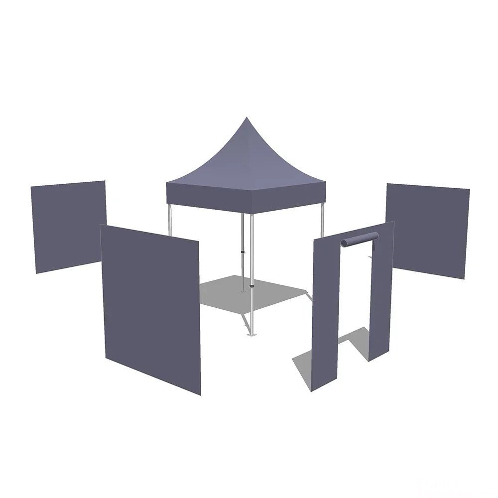 Pop up Gazebo PRO STEEL 2Mx2M with sidewalls