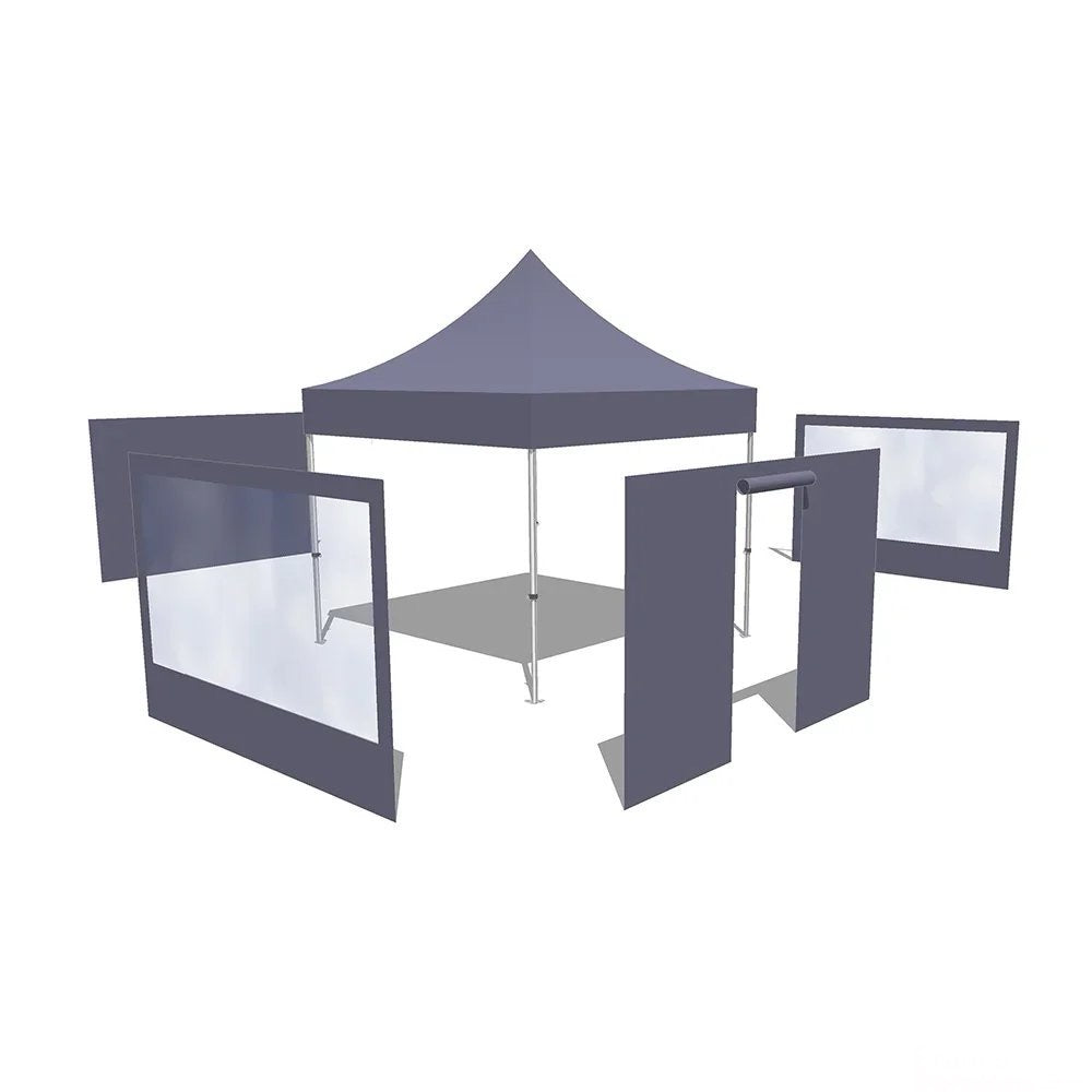 Pop up Gazebo PRO STEEL 3Mx3M With Sidewalls and Window
